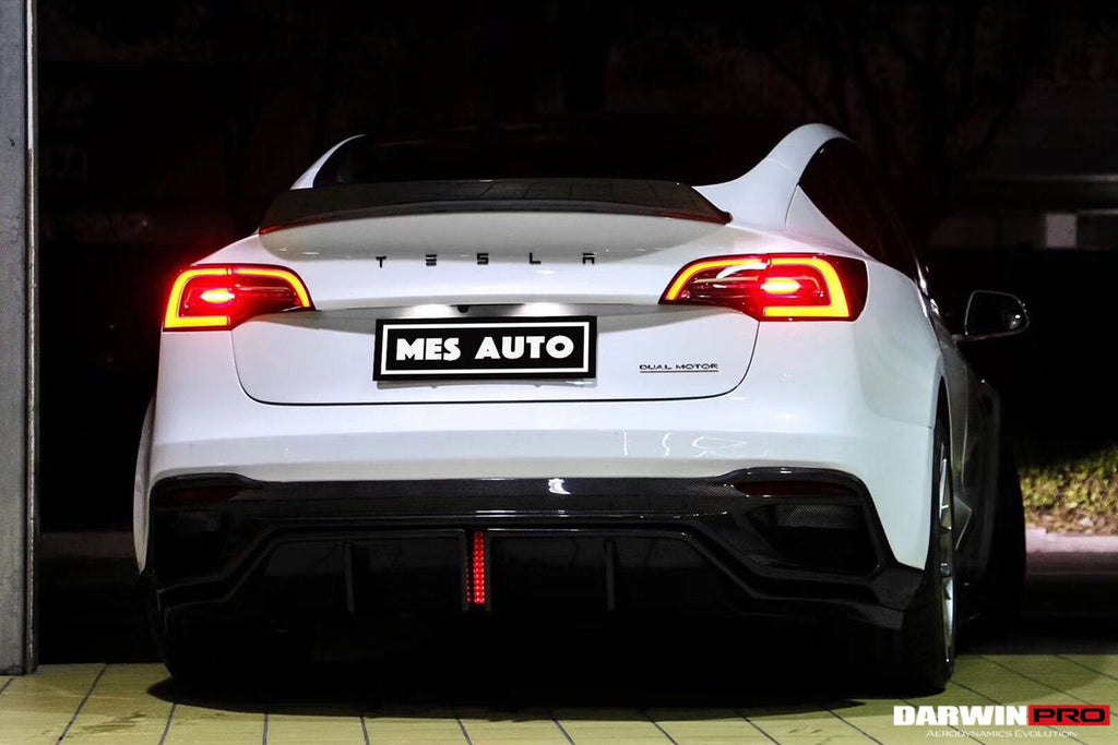 DARWINPRO - TESLA MODEL 3 IMP PERFORMANCE PARTIAL CARBON FIBER REAR BUMPER&nbsp;