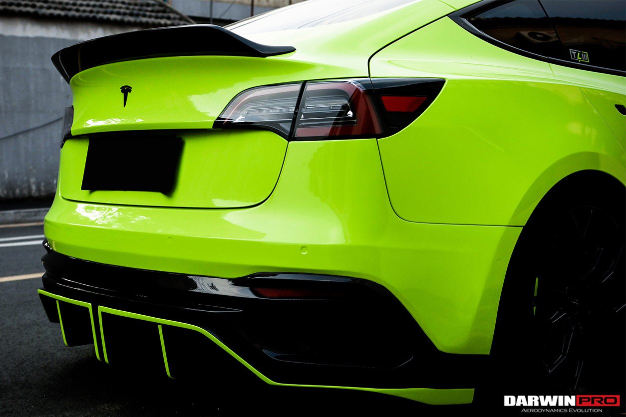 DARWINPRO - TESLA MODEL 3 IMP PERFORMANCE PARTIAL CARBON FIBER REAR BUMPER&nbsp;