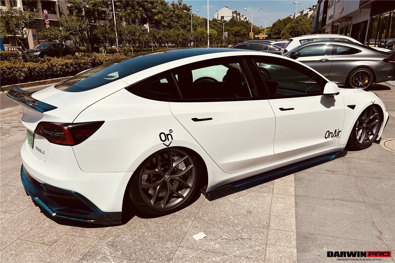 DARWINPRO - TESLA MODEL 3 IMP PERFORMANCE PARTIAL CARBON FIBER REAR BUMPER&nbsp;