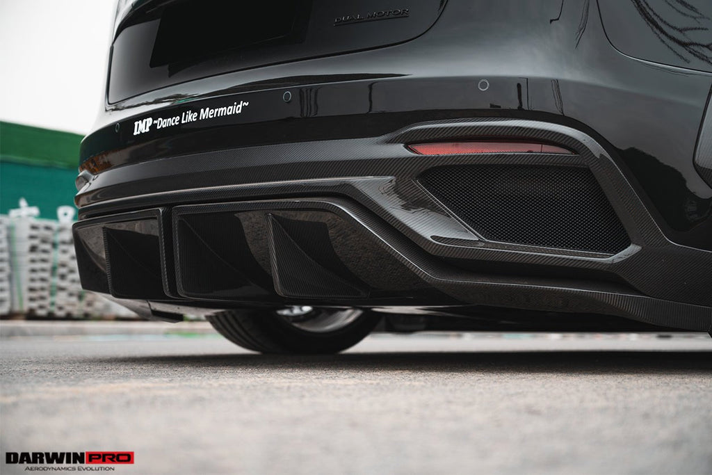 DARWINPRO - TESLA MODEL 3 IMP PERFORMANCE PARTIAL CARBON FIBER REAR BUMPER&nbsp;