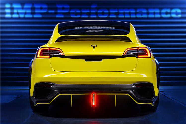DARWINPRO - TESLA MODEL 3 IMP PERFORMANCE PARTIAL CARBON FIBER REAR BUMPER&nbsp;