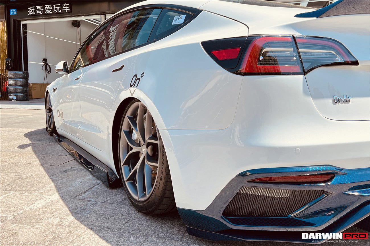 DARWINPRO - TESLA MODEL 3 IMP PERFORMANCE PARTIAL CARBON FIBER REAR BUMPER&nbsp;