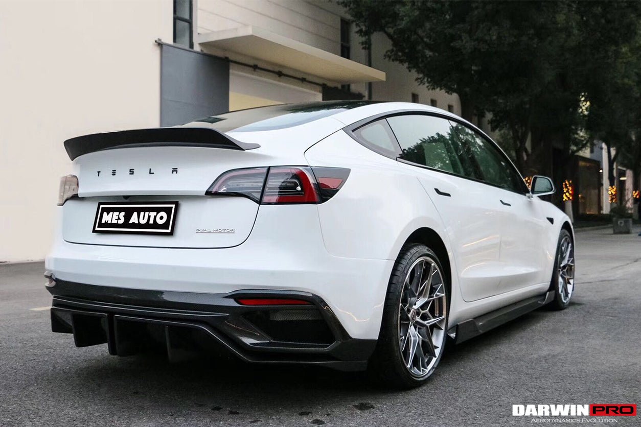 DARWINPRO - TESLA MODEL 3 IMP PERFORMANCE PARTIAL CARBON FIBER REAR BUMPER&nbsp;