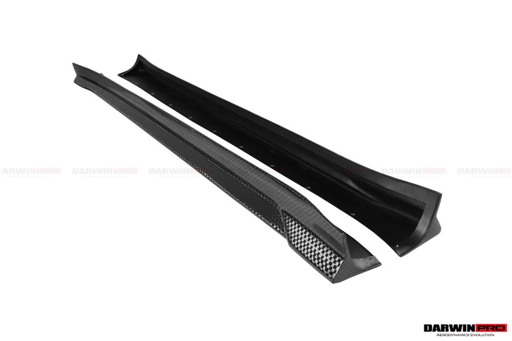 DARWINPRO - TESLA MODEL Y 2020+ IMP PERFORMANCE CARBON FIBER SIDE SKIRTS