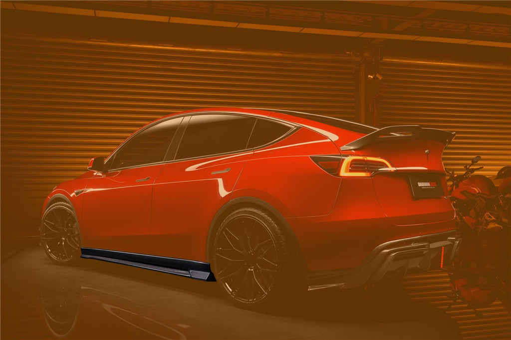 DARWINPRO - TESLA MODEL Y 2020+ IMP PERFORMANCE CARBON FIBER SIDE SKIRTS