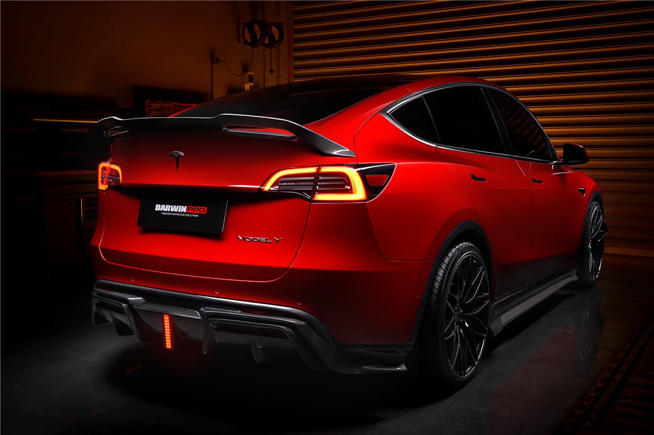 DARWINPRO - TESLA MODEL Y 2020+ IMP PERFORMANCE CARBON FIBER SIDE SKIRTS