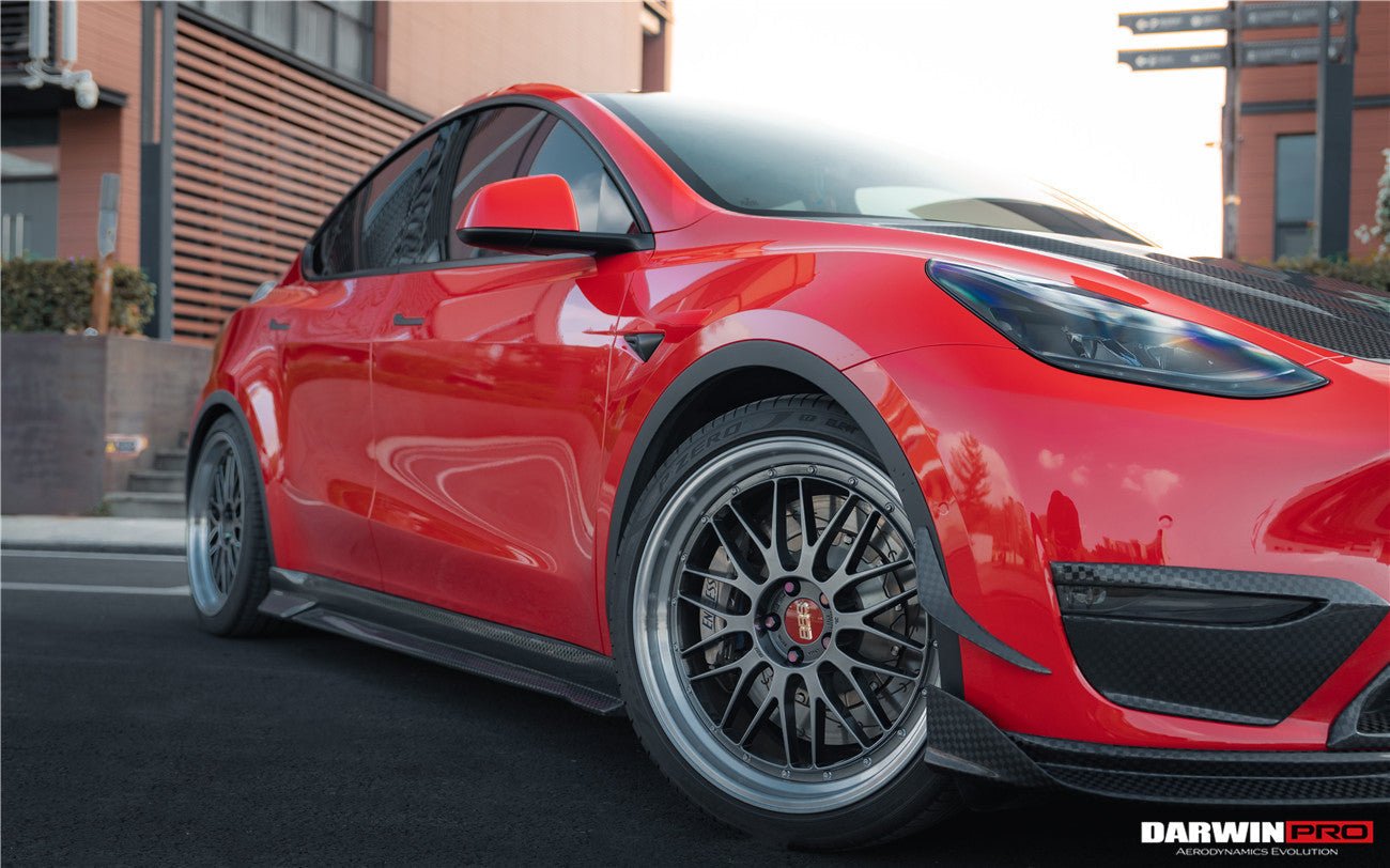 DARWINPRO - TESLA MODEL Y 2020+ IMP PERFORMANCE CARBON FIBER SIDE SKIRTS