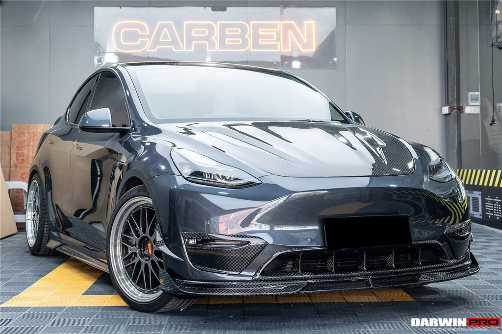 DARWINPRO - TESLA MODEL Y 2020+ IMP PERFORMANCE CARBON FIBER SIDE SKIRTS
