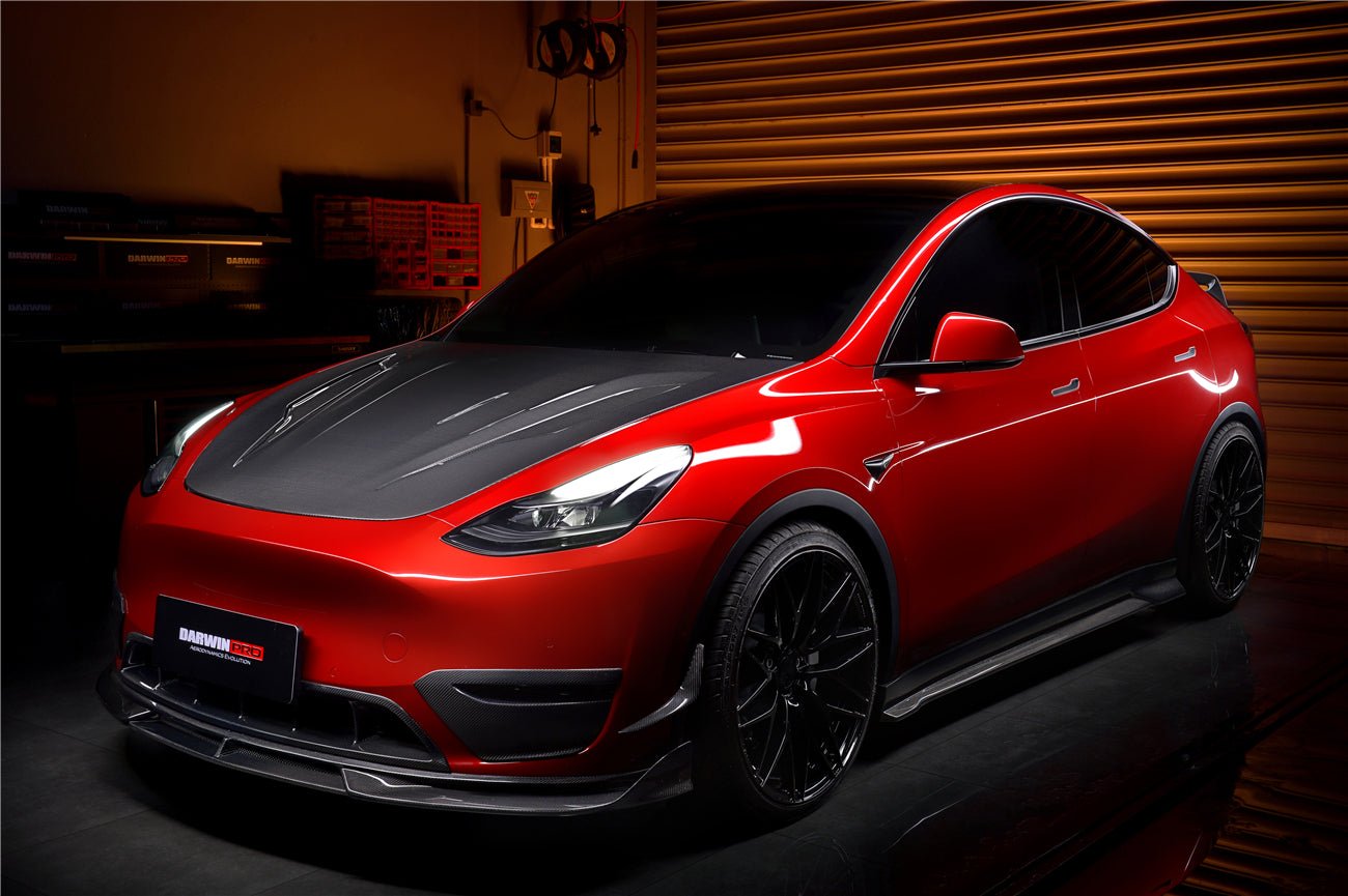 DARWINPRO - TESLA MODEL Y 2020+ IMP PERFORMANCE CARBON FIBER SIDE SKIRTS