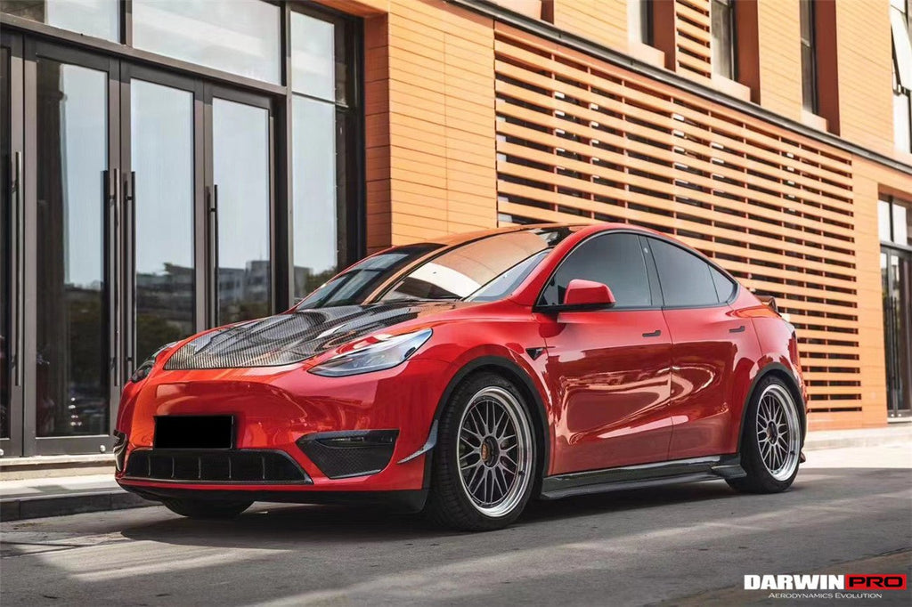 DARWINPRO - TESLA MODEL Y 2020+ IMP PERFORMANCE CARBON FIBER SIDE SKIRTS