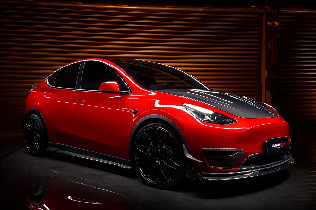 DARWINPRO - TESLA MODEL Y 2020+ IMP PERFORMANCE CARBON FIBER SIDE SKIRTS
