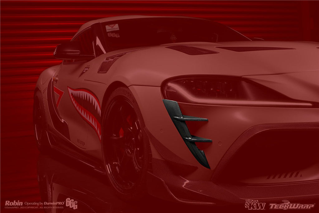 DARWINPRO - TOYOTA GR SUPRA (J29/DB) A90 A91 BKSS STYLE CARBON FIBRE FRONT BUMPER VENTS