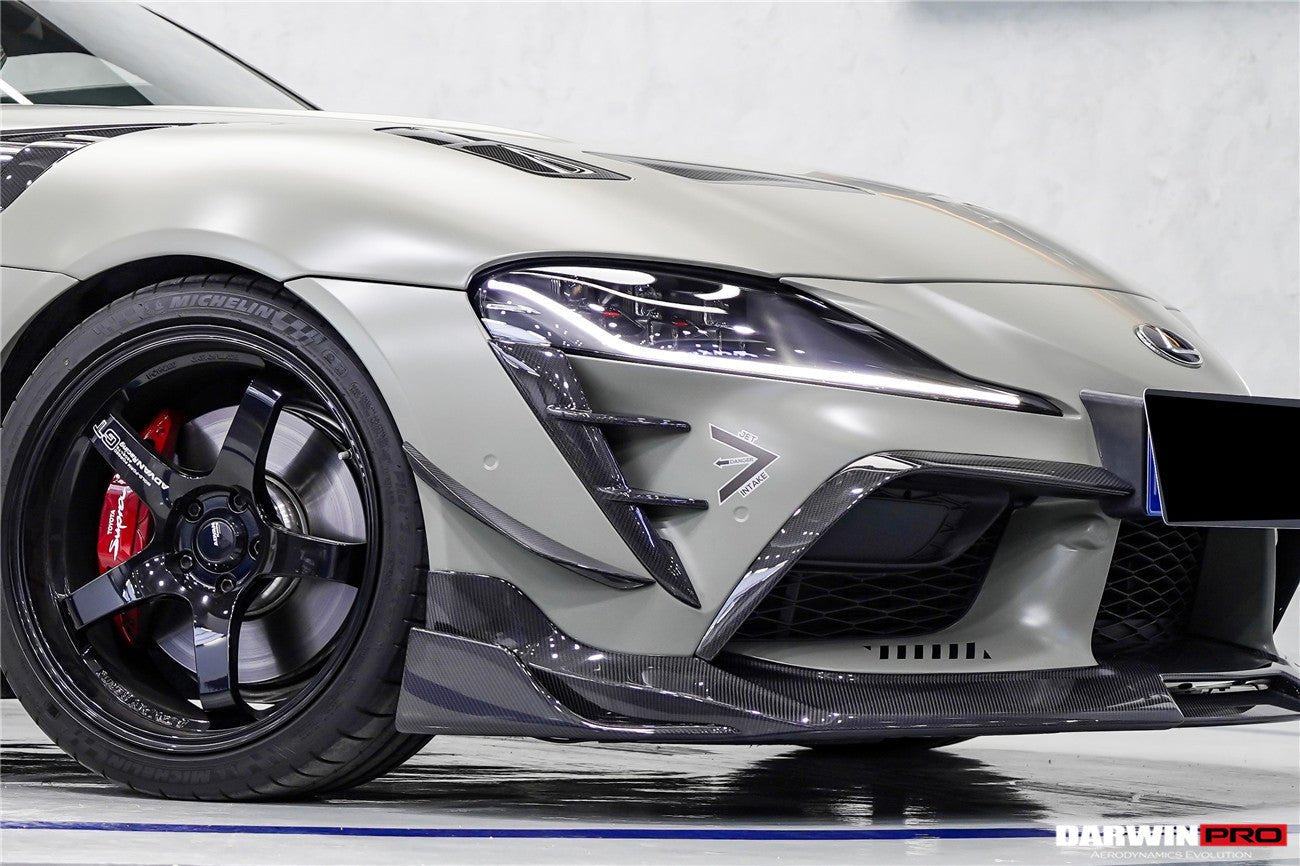 DARWINPRO - TOYOTA GR SUPRA (J29/DB) A90 A91 BKSS STYLE CARBON FIBRE FRONT CANARDS
