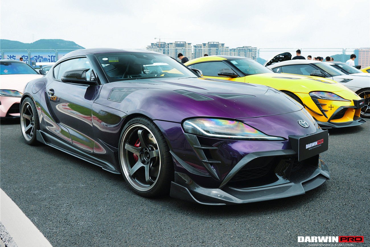 DARWINPRO - TOYOTA GR SUPRA (J29/DB) A90 A91 BKSS STYLE CARBON FIBRE FRONT CANARDS