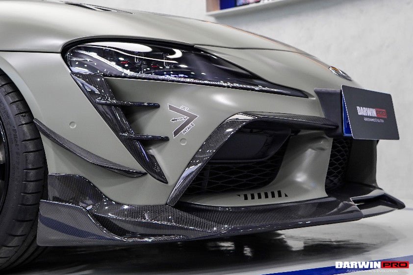 DARWINPRO - TOYOTA GR SUPRA (J29/DB) A90 A91 BKSS STYLE CARBON FIBRE FRONT CANARDS
