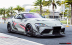 DARWINPRO - TOYOTA GR SUPRA (J29/DB) A90 A91 BKSS STYLE CARBON FIBRE FRONT CANARDS