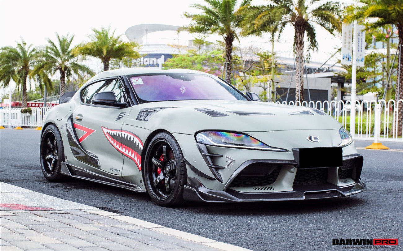 DARWINPRO - TOYOTA GR SUPRA (J29/DB) A90 A91 BKSS STYLE CARBON FIBRE FRONT CANARDS