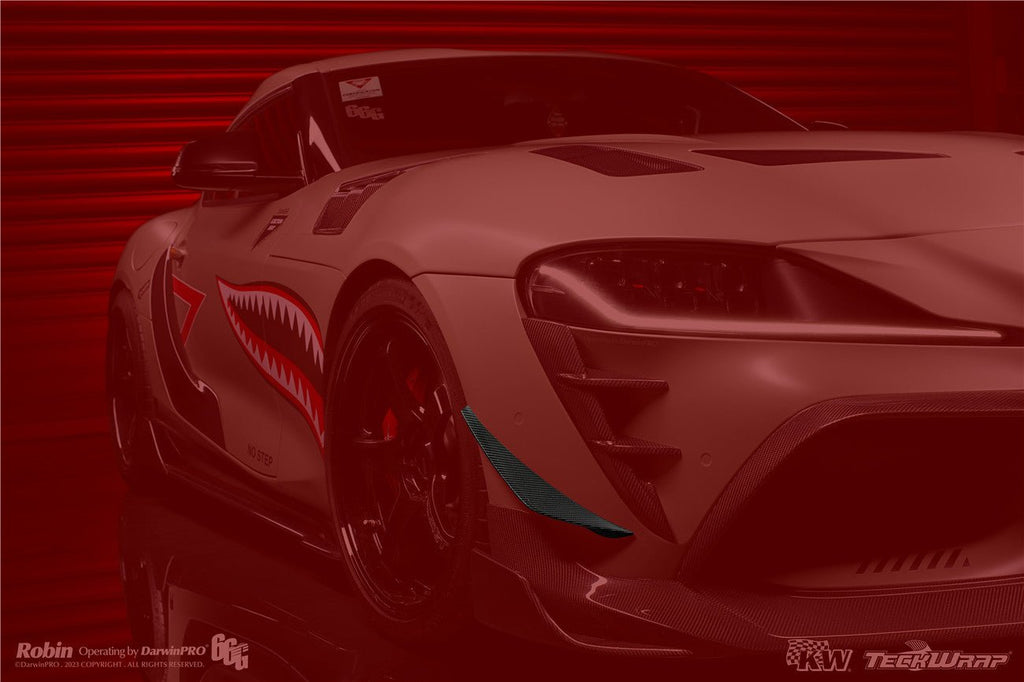 DARWINPRO - TOYOTA GR SUPRA (J29/DB) A90 A91 BKSS STYLE CARBON FIBRE FRONT CANARDS