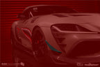 DARWINPRO - TOYOTA GR SUPRA (J29/DB) A90 A91 BKSS STYLE CARBON FIBRE FRONT CANARDS