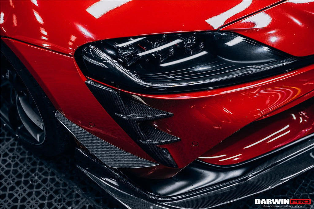 DARWINPRO - TOYOTA GR SUPRA (J29/DB) A90 A91 BKSS STYLE CARBON FIBRE FRONT CANARDS