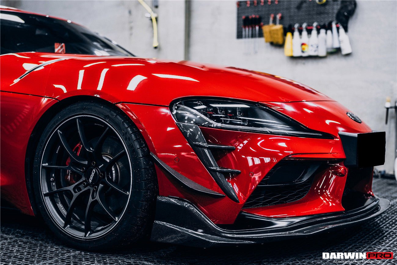DARWINPRO - TOYOTA GR SUPRA (J29/DB) A90 A91 BKSS STYLE CARBON FIBRE FRONT CANARDS