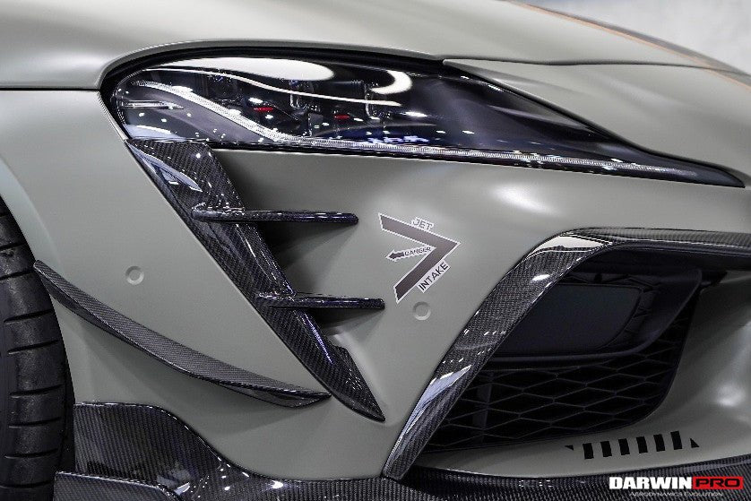 DARWINPRO - TOYOTA GR SUPRA (J29/DB) A90 A91 BKSS STYLE CARBON FIBRE FRONT CANARDS