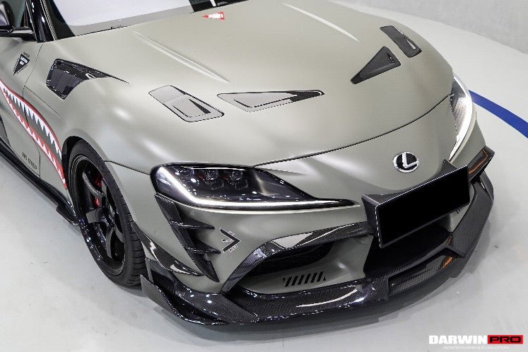 DARWINPRO - TOYOTA GR SUPRA (J29/DB) A90 A91 BKSS STYLE CARBON FIBRE FRONT CANARDS