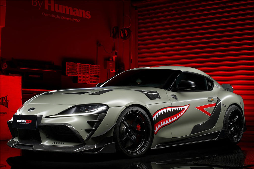 DARWINPRO - TOYOTA GR SUPRA  (J29/DB) A90 A91 BKSS STYLE CARBON FIBRE SIDE SKIRTS