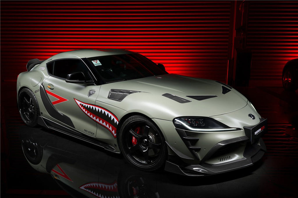 DARWINPRO - TOYOTA GR SUPRA  (J29/DB) A90 A91 BKSS STYLE CARBON FIBRE SIDE SKIRTS