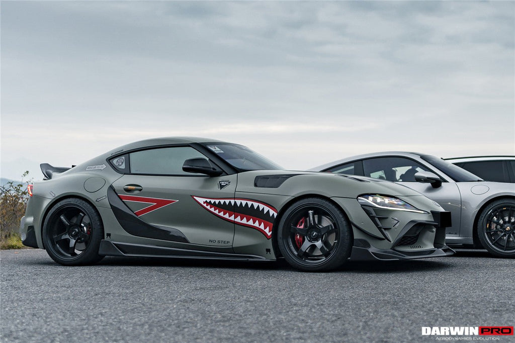 DARWINPRO - TOYOTA GR SUPRA  (J29/DB) A90 A91 BKSS STYLE CARBON FIBRE SIDE SKIRTS