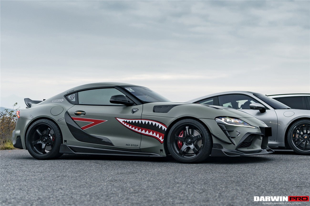 DARWINPRO - TOYOTA GR SUPRA  (J29/DB) A90 A91 BKSS STYLE CARBON FIBRE SIDE SKIRTS