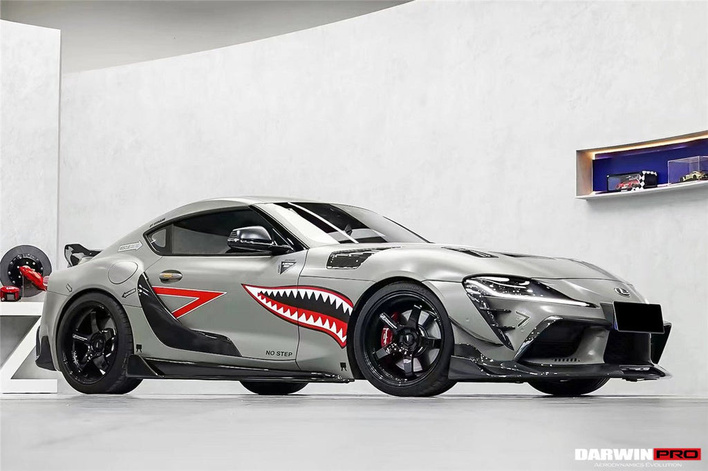 DARWINPRO - TOYOTA GR SUPRA  (J29/DB) A90 A91 BKSS STYLE CARBON FIBRE SIDE SKIRTS