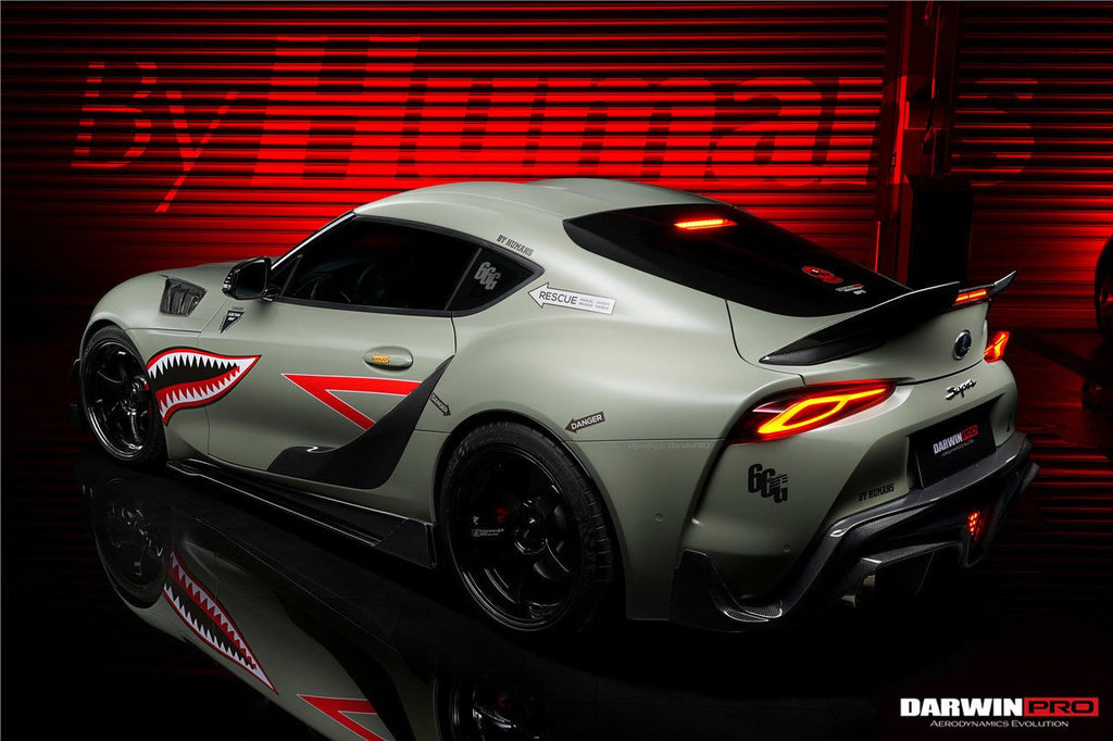 DARWINPRO - TOYOTA GR SUPRA  (J29/DB) A90 A91 BKSS STYLE CARBON FIBRE SIDE SKIRTS