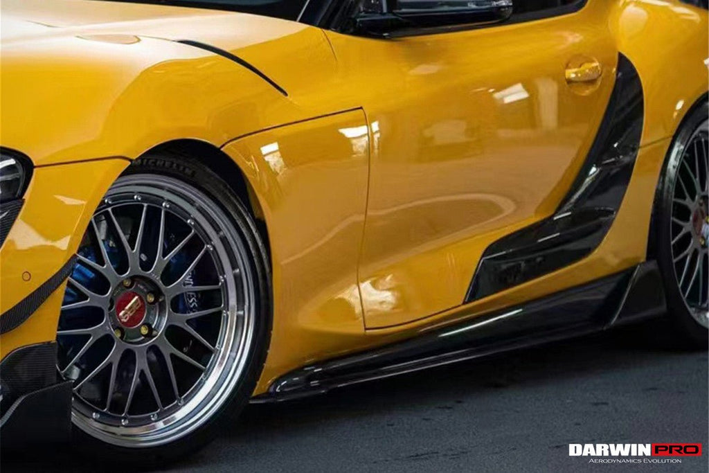 DARWINPRO - TOYOTA GR SUPRA  (J29/DB) A90 A91 BKSS STYLE CARBON FIBRE SIDE SKIRTS