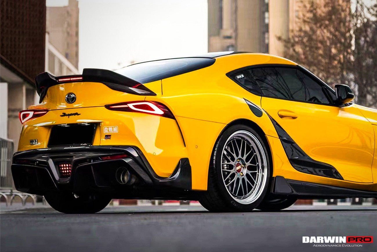 DARWINPRO - TOYOTA GR SUPRA (J29/DB) A90 A91 BKSS STYLE CARBON FIBRE TRUNK SPOILER WITH LED LIGHT