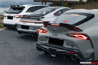 DARWINPRO - TOYOTA GR SUPRA (J29/DB) A90 A91 BKSS STYLE CARBON FIBRE TRUNK SPOILER WITH LED LIGHT
