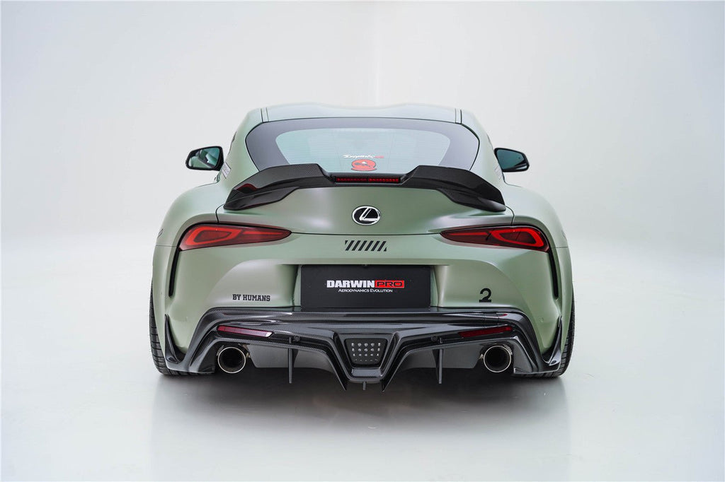 DARWINPRO - TOYOTA GR SUPRA (J29/DB) A90 A91 BKSS STYLE CARBON FIBRE TRUNK SPOILER WITH LED LIGHT