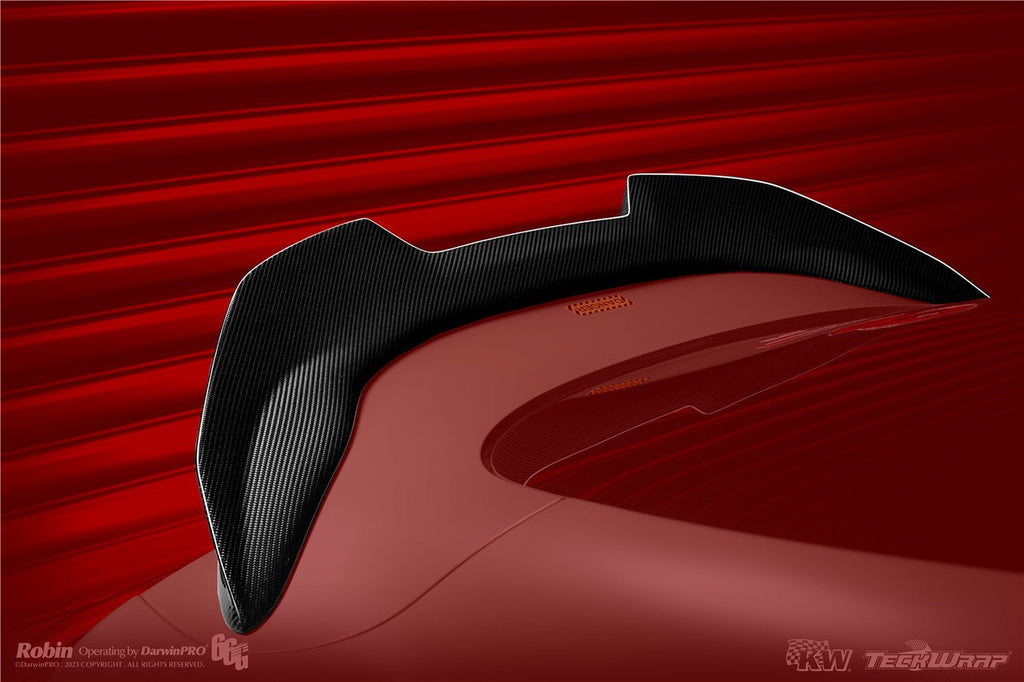 DARWINPRO - TOYOTA GR SUPRA (J29/DB) A90 A91 BKSS STYLE CARBON FIBRE TRUNK SPOILER WITH LED LIGHT