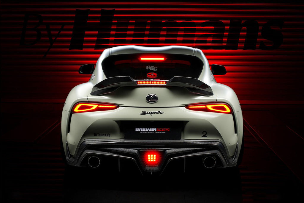 DARWINPRO - TOYOTA GR SUPRA (J29/DB) A90 A91 BKSS STYLE CARBON FIBRE TRUNK SPOILER WITH LED LIGHT