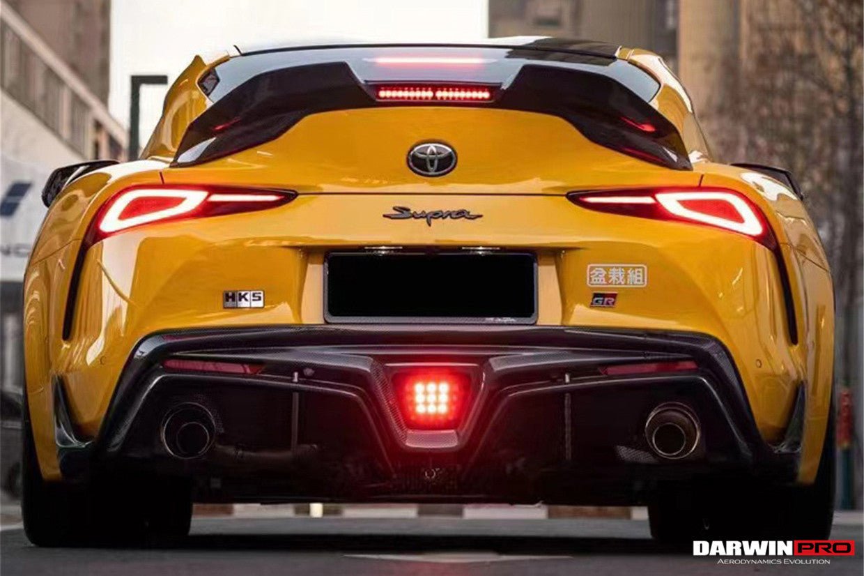 DARWINPRO - TOYOTA GR SUPRA (J29/DB) A90 A91 BKSS STYLE CARBON FIBRE TRUNK SPOILER WITH LED LIGHT