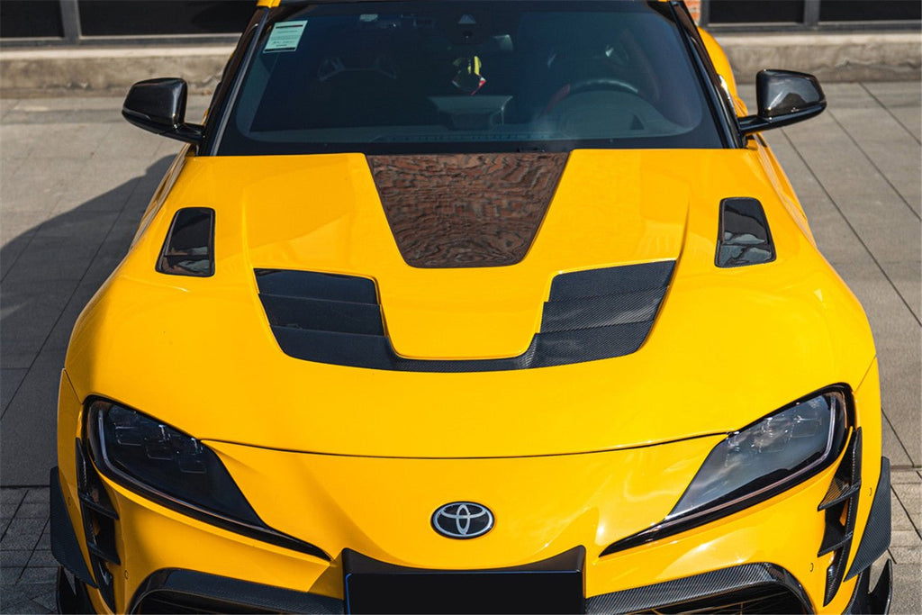 DARWINPRO - TOYOTA GR SUPRA (J29/DB) A90 A91 BKSSII STYLE CARBON FIBRE BONNET HOOD