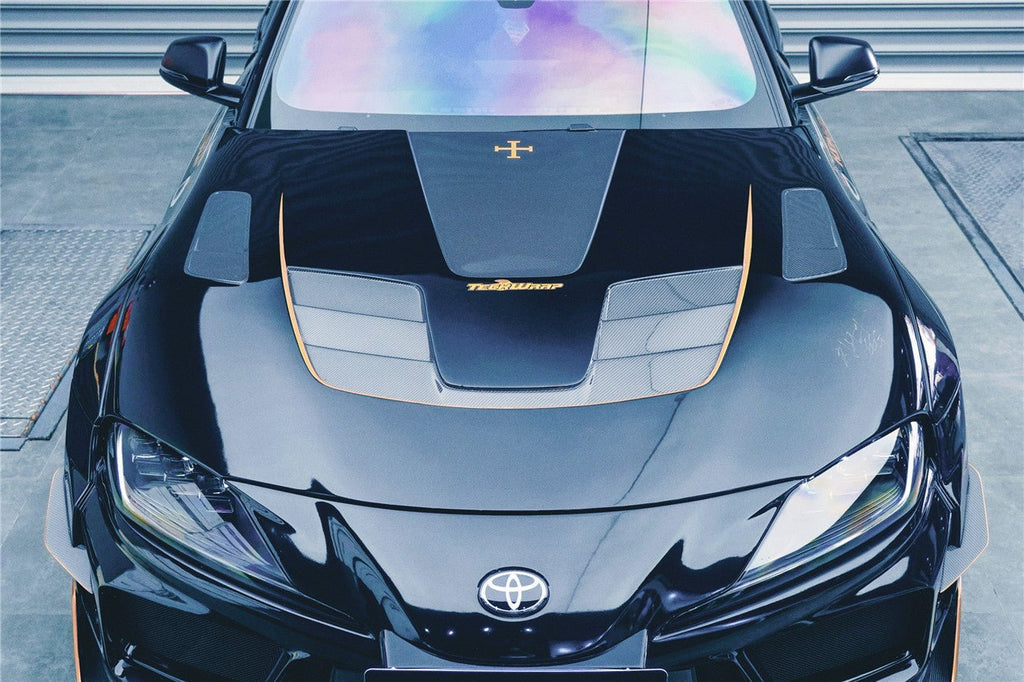 DARWINPRO - TOYOTA GR SUPRA (J29/DB) A90 A91 BKSSII STYLE CARBON FIBRE BONNET HOOD