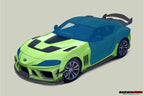 DARWINPRO - TOYOTA GR SUPRA  (J29/DB) A90 A91 BKSSII STYLE CARBON FIBRE WING SPOILER