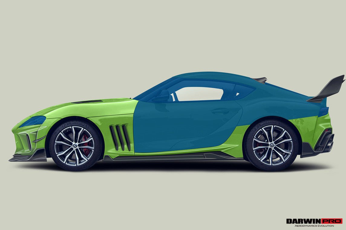 DARWINPRO - TOYOTA GR SUPRA (J29/DB) A90 A91 BKSSII STYLE PART CARBON FIBRE SIDE SKIRTS & FENDERS