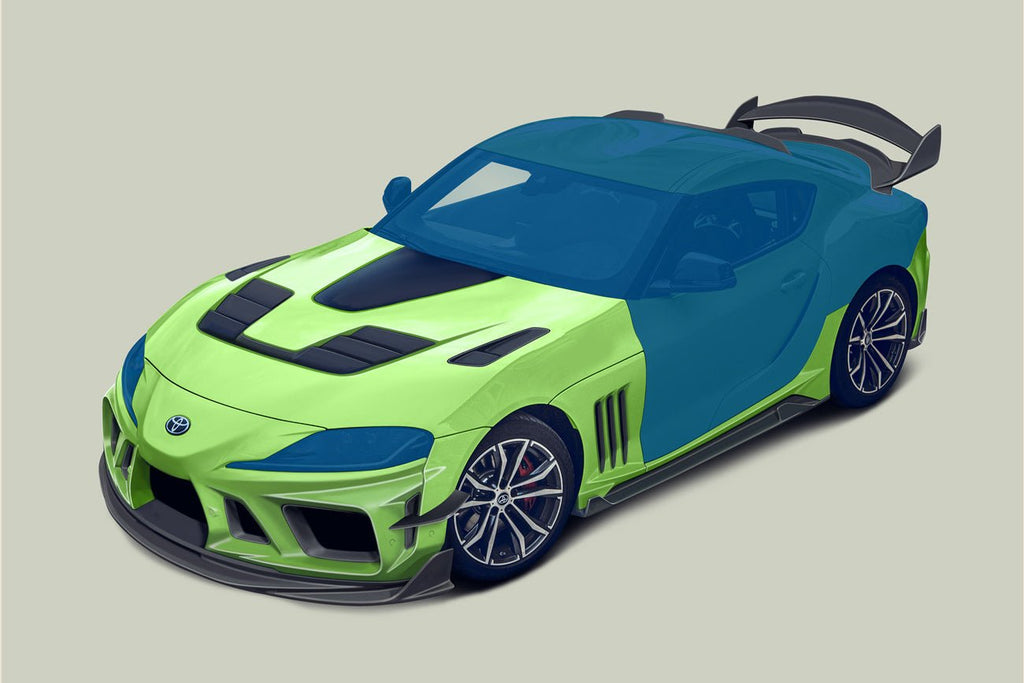 DARWINPRO - TOYOTA GR SUPRA (J29/DB) A90 A91 BKSSII STYLE PARTIAL CARBON FIBRE FRONT BUMPER