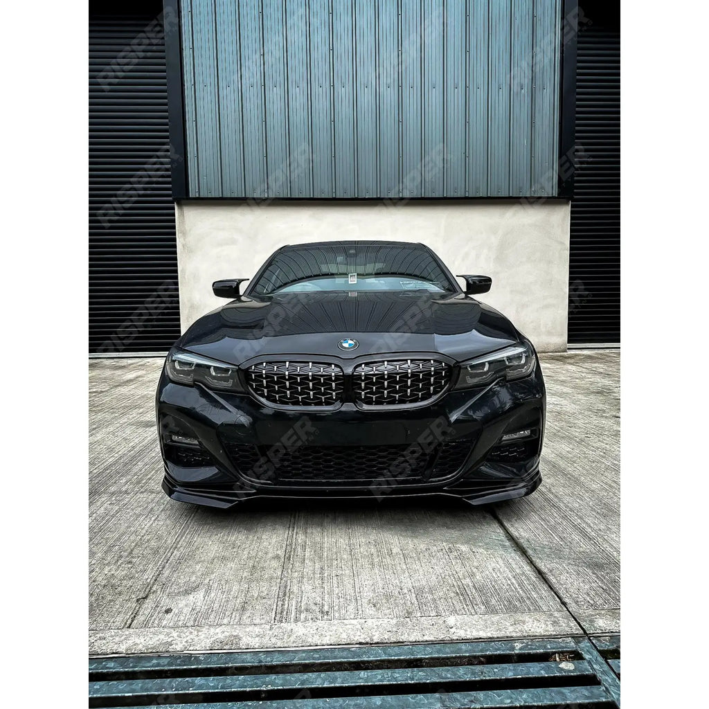 Diamond Style Front Grill Gloss Black & Silver For BMW 3 Series G20/G21 2018-2021 (pre-lci)