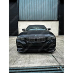 Diamond Style Front Grill Gloss Black & Silver For BMW 3 Series G20/G21 2018-2021 (pre-lci)