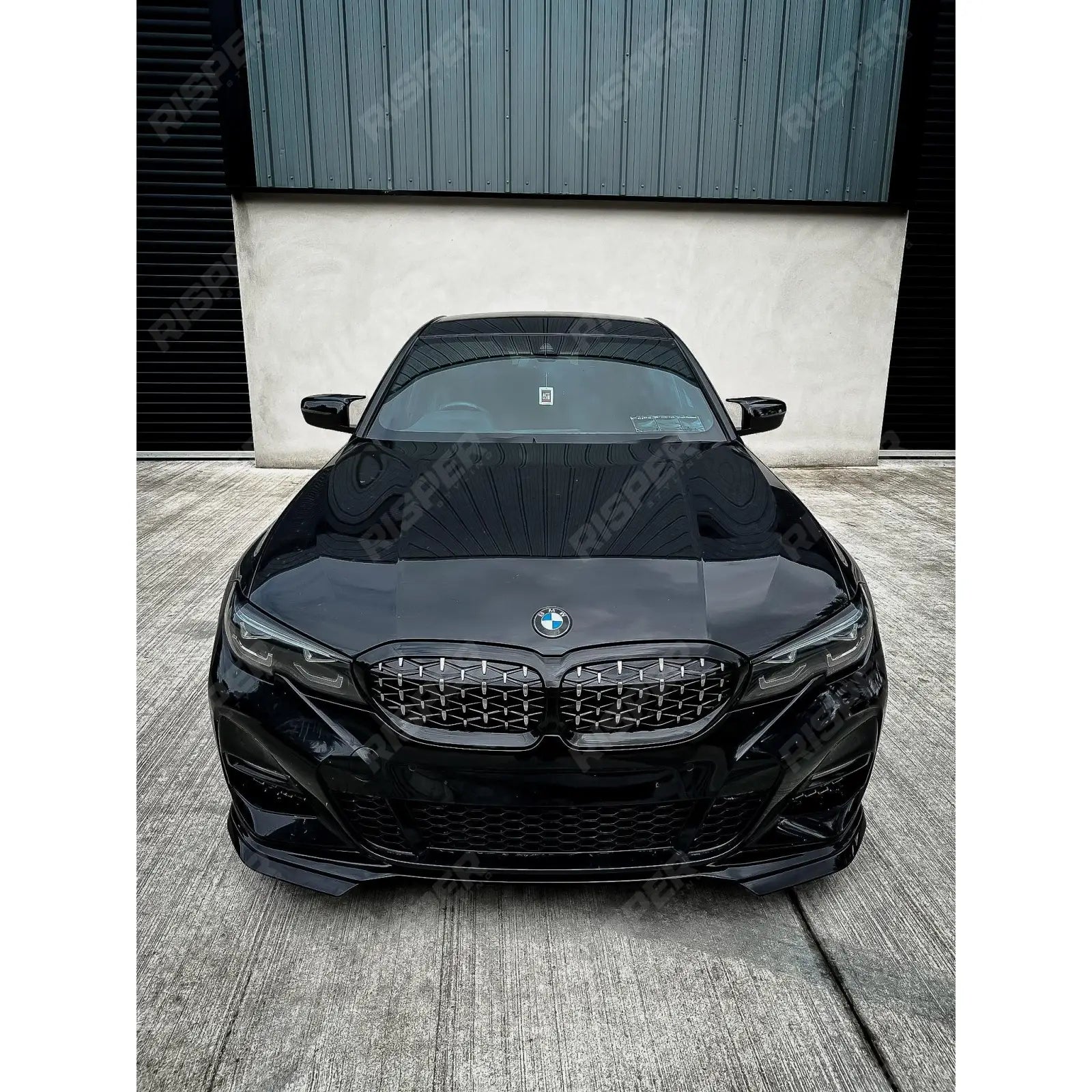 Diamond Style Front Grill Gloss Black & Silver For BMW 3 Series G20/G21 2018-2021 (pre-lci)