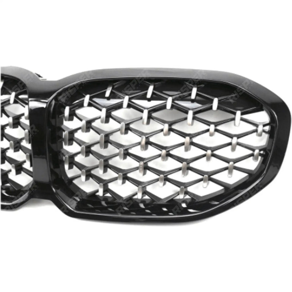 Diamond Style Front Grill In Gloss Black For BMW 1 Series F40 2018-2024