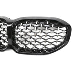 Diamond Style Front Grill In Gloss Black For BMW 1 Series F40 2018-2024